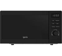Igenix IGMS02080B Black 20L Digital Microwave 800W - Size: 26.3 x 45.6 x 32.6cm - Wilko