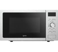 Igenix 20L 800W Stainless Steel Digital Microwave - 8 Auto Cook Programmes, 5 Power Levels, Defrost Setting, 60-Min Timer, Push Button Door, 255mm Turntable - IGMS02080SS
