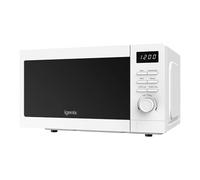 Igenix IGMS02080W 20L 800W Digital Microwave - 8 Auto Cook Programmes, 5 Power Levels, Defrost Setting, 60-Min Timer, Push Button Door, 255mm Turntable - White