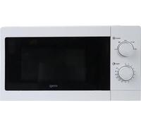 Igenix 20L 800W White Manual Microwave - 5 Power Levels, Defrost Setting, 35-Min Timer, Push Button Door, 255mm Turntable - IGMS08080W