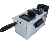 Igenix IGTB1030SS Deep Fat Fryer with Frying Basket, Dishwasher Safe Parts, 3 Litre Capacity, 1800 W, Stainless Steel
