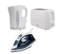 IGENIX 1.7L KETTLE, 2 SLICE TOASTER WHITE & IG3116 Igenix White One Size