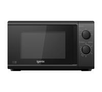 Igenix Black 20L Manual Solo Microwave Black 800W - Wilko