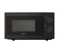 Igenix 20L 800W Black Manual Microwave - 5 Power Levels, Defrost Setting, 35-Min Timer, Push Button Door, 255mm Turntable - IGMS08080B