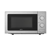 Igenix IGMS02081SS 20L 800W Manual Microwave - 5 Power Levels, Defrost Setting, 35-Min Timer, Push Button Door, 255mm Turntable - Stainless Steel