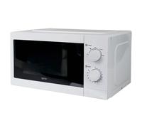 Igenix 20L 800W White Manual Microwave - 5 Power Levels, Defrost Setting, 35-Min Timer, Push Button Door, 255mm Turntable - IGMS08080W