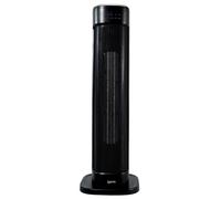 Igenix IGHT020DB Oscillating Tower Fan Heater With 15 Hour Timer and 30 Second Auto Delay Shutdown, 2000 W, 3 Heat Modes, Overheat Protection, Touch Button and Remote Control