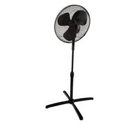 Igenix Pedestal Fan, 16 Inch, Oscillating, 3 Speeds in Black Igenix Black