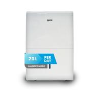 Igenix IG9830 Dehumidifier, Removes 30 Litres Moisture a Day, for Damp, Mould, Moisture in Home, Kitchen, Bedroom, Caravan, Office, Garage or Bathroom, White