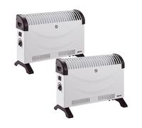 Portable Electric Low Energy Convector Heater (Pack of 2) Igenix White One Size