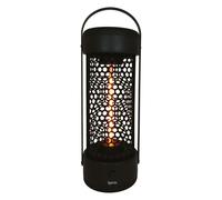 Igenix IG9650 Portable Electric Patio Tower Heater, 1200W, Heat Resistant Handle, Matt Black