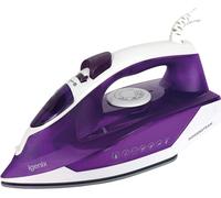 Igenix IG3122 PowerSteam Vertical Steam Iron, Ceramic Non-Stick Soleplate, 250 ml Water Tank Capacity, 2200 W, Purple/White