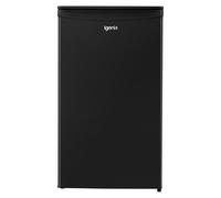 Igenix IGUL048B Freestanding Under Counter Larder Fridge, 92 Litre Capacity, 2 Adjustable Safety Glass Shelves, Reversible Door, 48 cm Wide, Black
