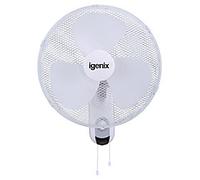 igenix Wall Fan Main 3 Speeds 53 cm White DF1656 40.6 cm