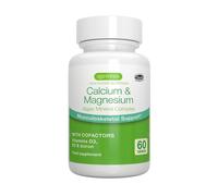 High Absorption Algae Calcium & Magnesium Supplement, Plus Vitamin D, K2 & Boron, Clean Label & Plant Based, Non-GMO Algae Mineral Complex for Bone & Teeth Support, Vegan, 60 Tablets, by Igennus