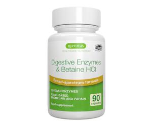 Igennus Digestive Enzymes & Betaine HCI - 90 Capsules