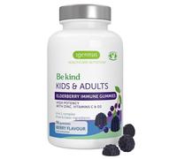 Igennus Elderberry Immune Gummies, Vitamin C, Zinc & D3, 4-in-1 Formula, 90 Gummies, Clean Label, 75:1 Concentration Standardised Extract, Natural Flavours, Vegetarian, Kids & Adults