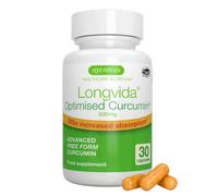 Longvida Optimised Curcumin 500mg, High Dose & 285x Increased Bioavailability, Rapid Absorption with Sustained Action, Vegan, 30 Capsules, by Igennus