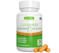 Igennus Longvida Optimised Curcumin 500mg, 30 Vegan Capsules