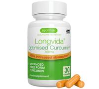 Igennus Longvida Optimised Curcumin 500mg, High Dose & 285x Increased Bioavailability, Rapid Absorption with Sustained Action, Vegan, 30 Capsules