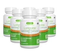 Igennus Longvida Optimised Curcumin 500mg, High Dose in Free Form, 285x Increased Bioavailability, Rapid Absorption, Sustained Action, Vegan, 180 Capsules