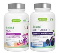Igennus Methylated Kids Multivitamin Gummy + Advanced Elderberry Immune Gummies, Kids Immune Bundle 4y+, Includes 4-in-1 Comprehensive Complex with Vitamin C, Zinc & D3, Clean Label & Vegetarian