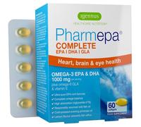 Igennus Pharmepa Complete EPA DHA rTG Omega 3 Fatty Acids 1000mg, IFOS Certified, Fish Oil Plus Omega 6 GLA Evening Primrose Oil, High Potency, Lemon Flavour, 60 Softgels