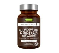 Igennus Methylated Women's Multivitamin, 21 Highly Bioavailable Nutrients, Clean Label & Sustained Release, Active B-Vitamins and Gentle Iron, Easy-to-Swallow, 180 Vegan Tablets, 90 Servings