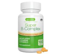 Igennus Super B-Complex High Absorption Methylated B Vitamins, 180 Tablets