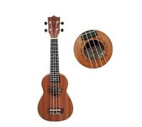 IGERCN Ukulele Set, 21 Inch Mahogany Soprano Ukulele Guitar 4 Strings Hawaii Ukelele Education Musical Instruments Gift with Bag and Strap(21B-set2)