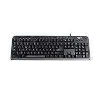 iggual - CK-Basic-120T Wired Keyboard | Basic Range Computer Keyboard - USB Connection Keyboard - Compatible with Windows, macOS, Linux - Laptop - Black