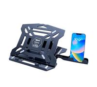 iggual Laptop Stand up to 17" with 8 Tilt Angles, Ergonomic Folding Stand with Mobile Stand and Non-Slip Base for Table and Office (RPSV17A)