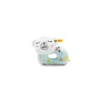 Iggy Polar Bear Grip Toy With Rattle, White/Multicoloured - Plush Soft Toy