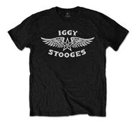 Iggy Pop Wings Band Logo T-Shirt in Black | Size: Medium Iggy Pop Black M
