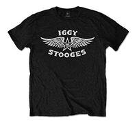 Iggy & the Stooges - T-Shirt # L Unisex Black # Wings