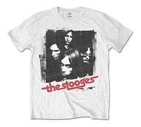 Iggy & the Stooges - T-Shirt # L White Unisex # Four Faces