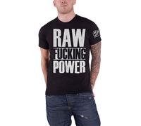 Iggy & The Stooges T Shirt Raw Power Band Logo Official Licensed Mens Black