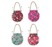 IGH Wholesale Pack of 1 Pcs Elegant Floral Potli Bags - Ideal for Indian Weddings, Baby Showers, and Festive Celebrations, Multicolor, Pack of 5 Pcs