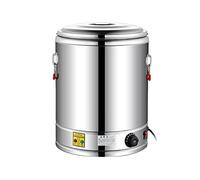 IGHSNZUH Commercial Insulated Bucket, Hot Water Boiler, 304 Stainless Steel, with Thermostat Control, Commercial or Office Use, Silver,no faucet(No Faucet,60L)