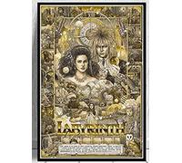 IGHSNZUH David Bowie Labyrinth Movie Posters Wood Jigsaw Puzzle 1000 Pieces Adult Toys Decompression Game