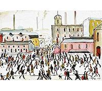 IGHSNZUH Going to Work by L.S. Lowry 1000 Piece Paper Jigsaw Puzzle, Art Style, Large, 14 Years and Up