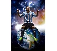 IGHSNZUH Lionel Messi Puzzle Wooden Jigsaw Puzzles for Adults Kids, Football Soccer Super Star 1000 Pieces Jigsaws for Boy Girl Gift Toys Game, Cartoon Anime