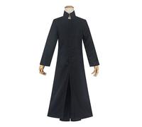 IGHSNZUH Matrix Neo Cosplay Costume Jacket Black Long Trench Coat for Halloween(M)