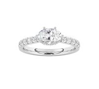IGI Certified D/VS1, 1.50 Carat, Solitaire Lab-Grown Hiden Halo Oval & Round Cut Diamond Wedding Anniversary Promise Engagement Ring in 950 Platinum | Luxury Delux Collection for Gift