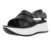 IGI&CO Women's D.Sirena Wedge Sandal, Black, 8.5 UK
