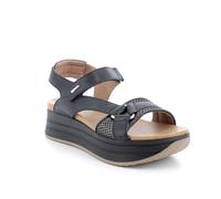 Igi&Co Women's D.skay Wedge Sandal, Black, 3 UK