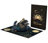 iGifts And Cards Cancer Zodiac 3D Pop-Up Card - Moon & Stars Magic 5"x7"