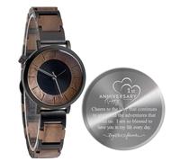 Igiftu 1 One Year Anniversary for Women Gifts,First 1st Wedding Anniversary Keepsake for Wife or Girlfriend,Paper Anniversary Marriage Presents for Her, Brown, 1st anniversary