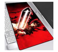 IGIRC Mouse Mat Black clover Speed Gaming Anime Mouse Pad | XXL Mousepad |900 x 400mm Large Size| 3mm-Thick Base | Perfect precision and speed, E