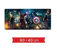 IGIRC Mouse Mat boy‘s cool Avengers film 900X400mm Mouse Pad,Perfect precision and speed Gaming Mouse Mat with 3mm-Thick Base,for notebooks, PC, G
